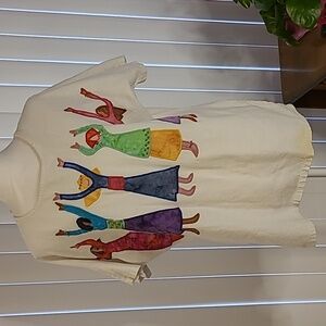 Vtg. Alfredos Wife Rejoice pullover top